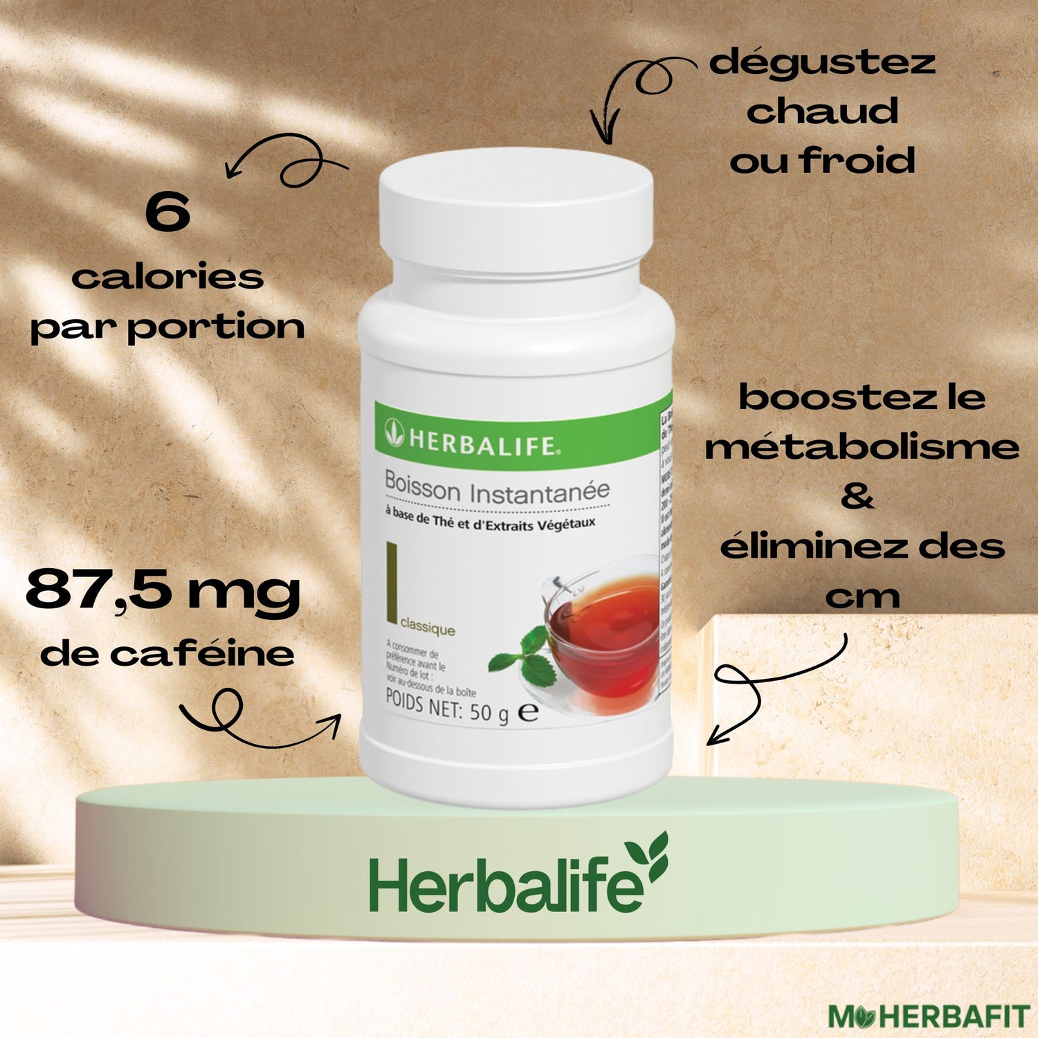 Herbalife Boisson Instantanée à Base de Thé et d’Extraits Végétaux 51 gr.